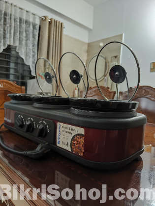 Miyako 1.5 Ltr 3 Pot Slow Cooker